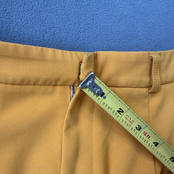 Maeve Anthropologie Pleated Shorts Womens 6 Yellow Avery High Waist Pockets - Picture 7 of 13